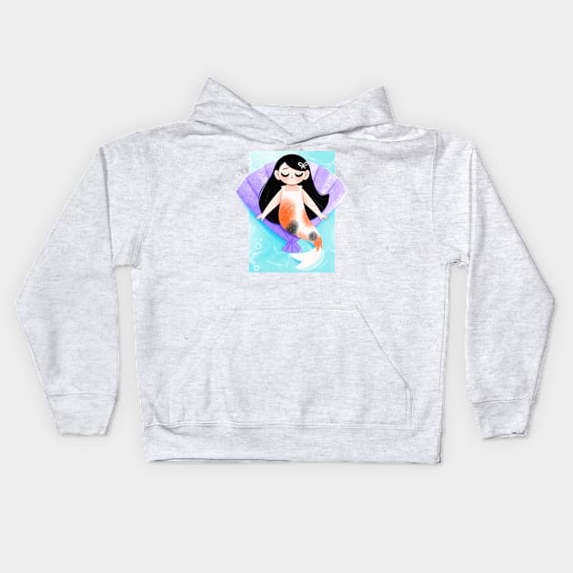 Koi Mermaid Kids Hoodie by Lobomaravilha